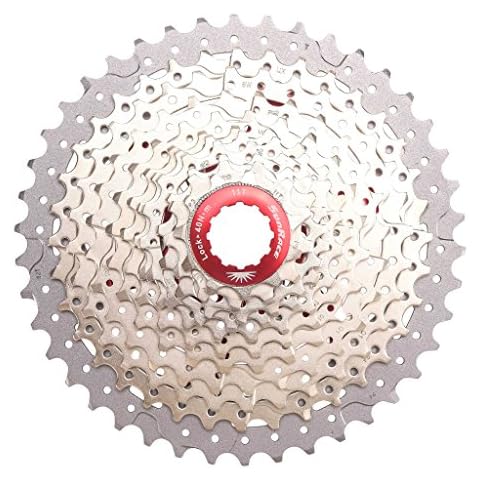 SunRace Unisex's CSMX8 11SPEED CASS 1142T SIL 11 Speed Cassette, Silver Cover