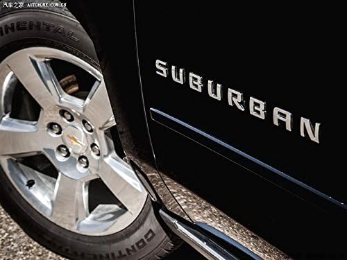 Miniatura 4 de Yoaoo Paquete de 3 emblemas de placa de identificación suburbana de color negro, compatibles con Suburban Glossy Shiny