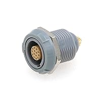 Vista 17 de 1P plástico PKG Socket Quick Lock Push Pull Connector Multipin plástico Shell soldador cable para médico Enchufe