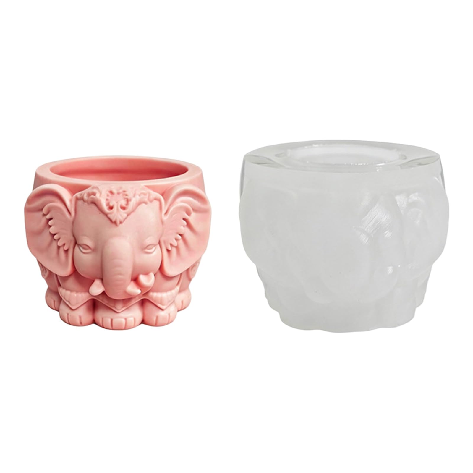 Ljmyy Elephant Silicone Mould For Making Cement Cups Home Decoration Craft