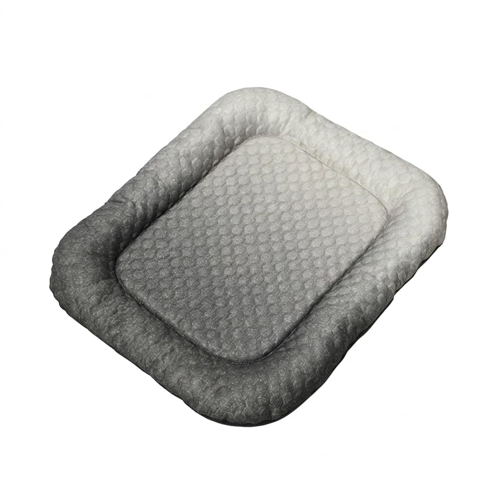 Kühlmatte 3D für Tiere Ice Bean – Bett für Katzen und Hunde, atmungsaktiv, feuchtigkeitsabweisend, weich und bequem, Grau: XL
