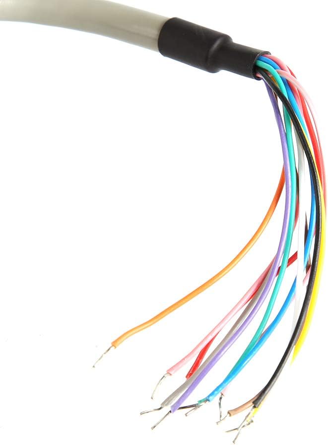 Wiring harness with multiple colored wires for the access control system