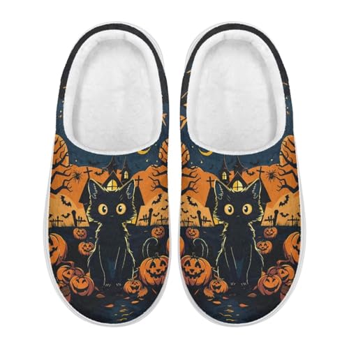 Girls Slip on Footwear Winter House Shoes for Women Full Toe Plush Slippers with Non Slip Thick Soled2