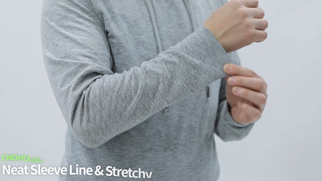 H2H Men's Slim Fit Fleece-Lined Hoodie Sweatshirt - Long Sleeve Casual Pullover (Ivory/Mustard, Style CMOHOL087) - View #5