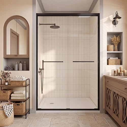 Frameless Double Sliding Shower Door