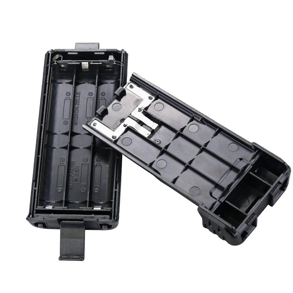 Durable Extended Bao-feng UV-5RH Battery Case 6*AA Shell for UV-5RH, UV-5RH Pro, UV-5G, UV-5RM Plus, BF-K5 Plus Two Way Radio Accessories