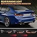 VLAND Tail Lights for BMW 3 Series G20 330i M340i G80 M3 GTS Sedan 2019-2024, Rear Lights Assembly with Red Turn Signal & Start up Breathing Display, 1 Pair (Smoke)