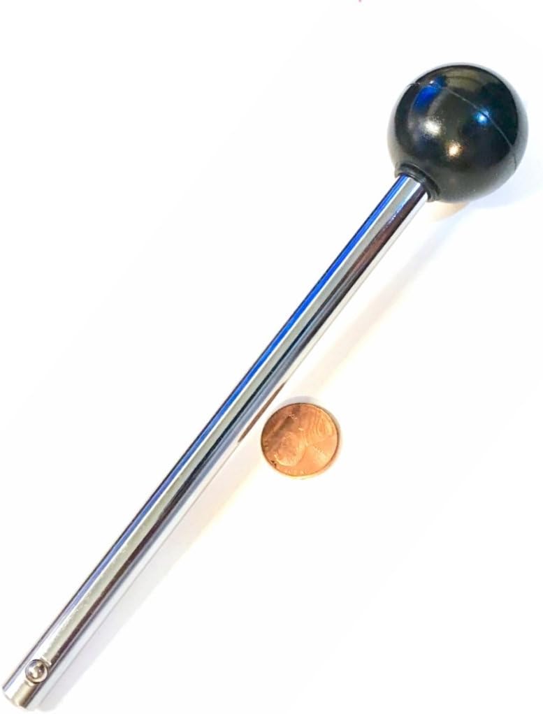 SBDs Pin, Tensile - 3/8" Diameter| 3 3/4" Locking pace | Universal Weight Stack Replacement PIN - Detent PINS with Round Knob - Chrome Plated Steel Shaft