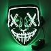 Produktbild CENOVE Halloween Maske LED Grusel Maske mit 3 Blitzmodi, 3X Lichteffekten LED Purge Maske für Halloween Erwachsene, Männer und Frauen (Grün)