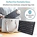 SANWA Multi Device Bluetooth Keyboard, Rechargeable Tenkeyless Keypad, Portable & Slim, for Laptop Desktop Computer PC iPad/iPhone Tablet Smartphone, Compatible with MacBook, Windows, Android, iOS