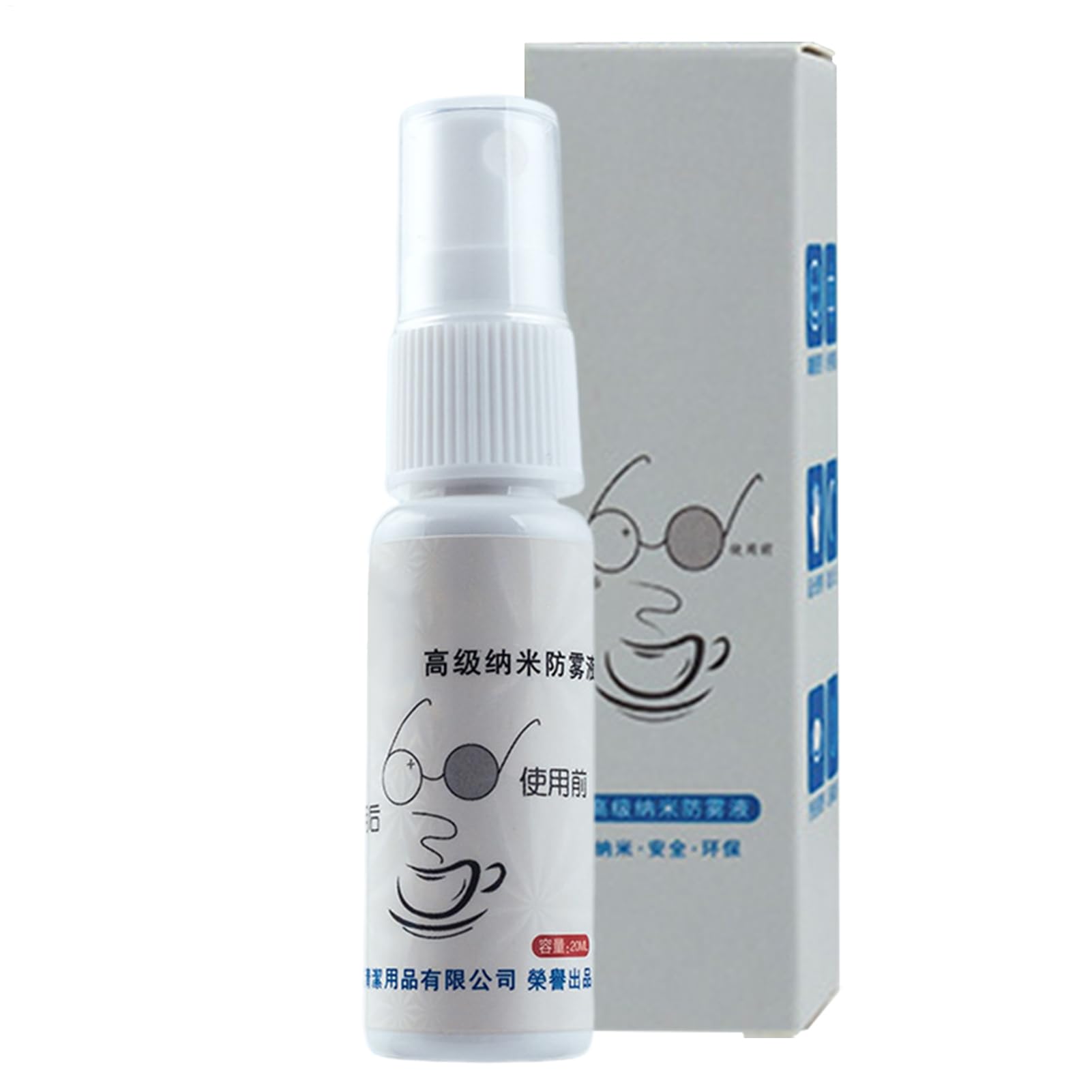 Anti-Fog Spray for Goggles – Safe Glasses Defogging Mist, 20ml Bottle | Long Lasting Anti-Fog Agent for Swim Goggles, Ski Masks, Diving, Snorkeling, Sports Equipment, Outdoor Water Gear