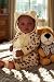 BABESIDE Adorable Lifelike Black Baby Doll (17")