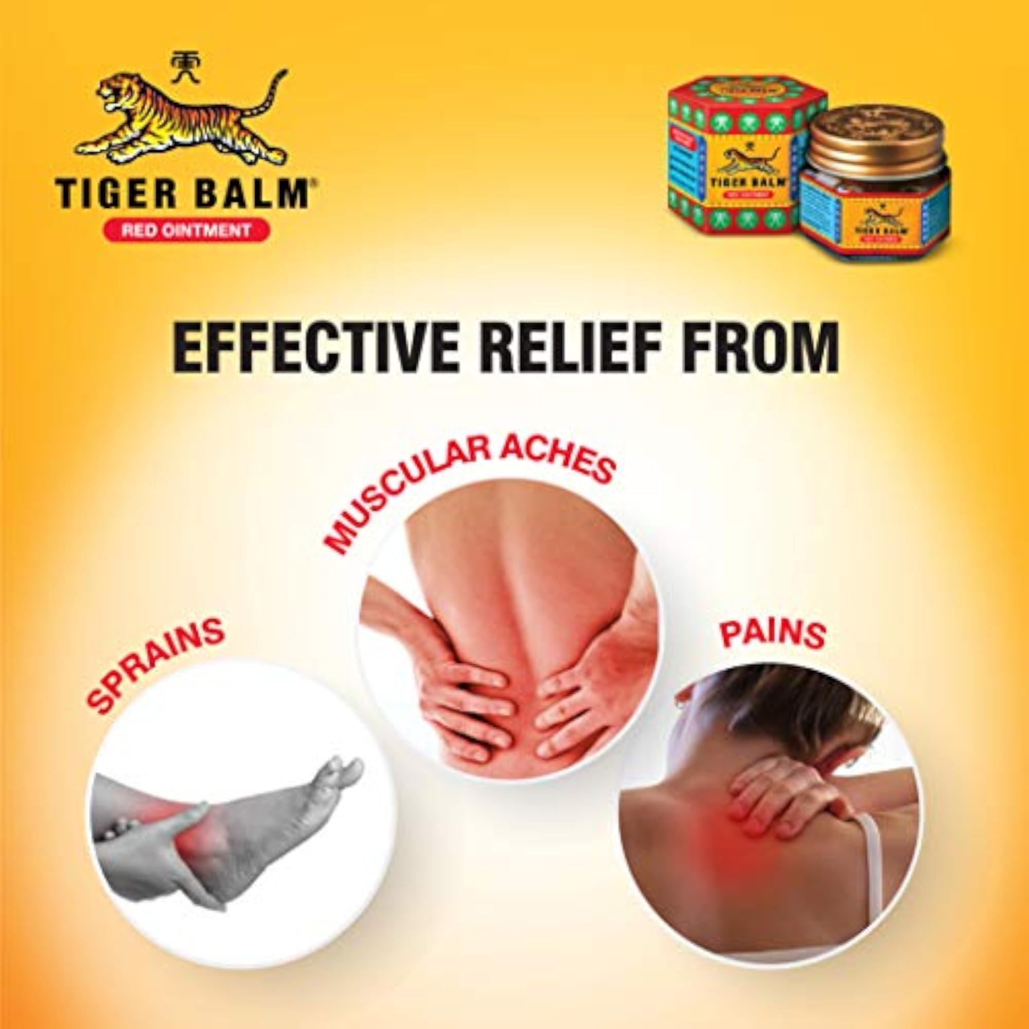 Tiger Balm Red Ointment - 9ml Pack of 6