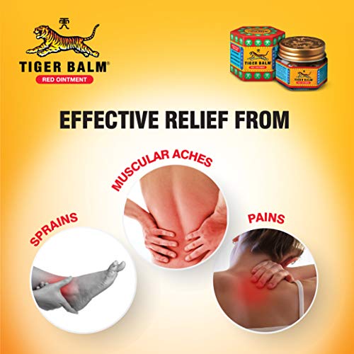 Image of Tiger Balm Red Ointment | 9ml each | Pack of 6 | Ayurvedic Pain Relief Balm | for Effective Relief from Joint Pain, Back Pain, Body Pain, Knee Pain, Muscular Ache & Sprain | Combo Pack