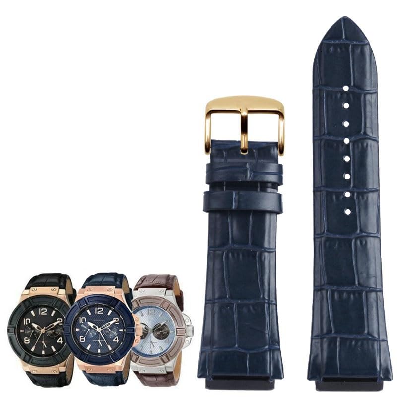 Cinturino in vera pelle per orologio GUESS W0040G3/W0040G5/W0247G3