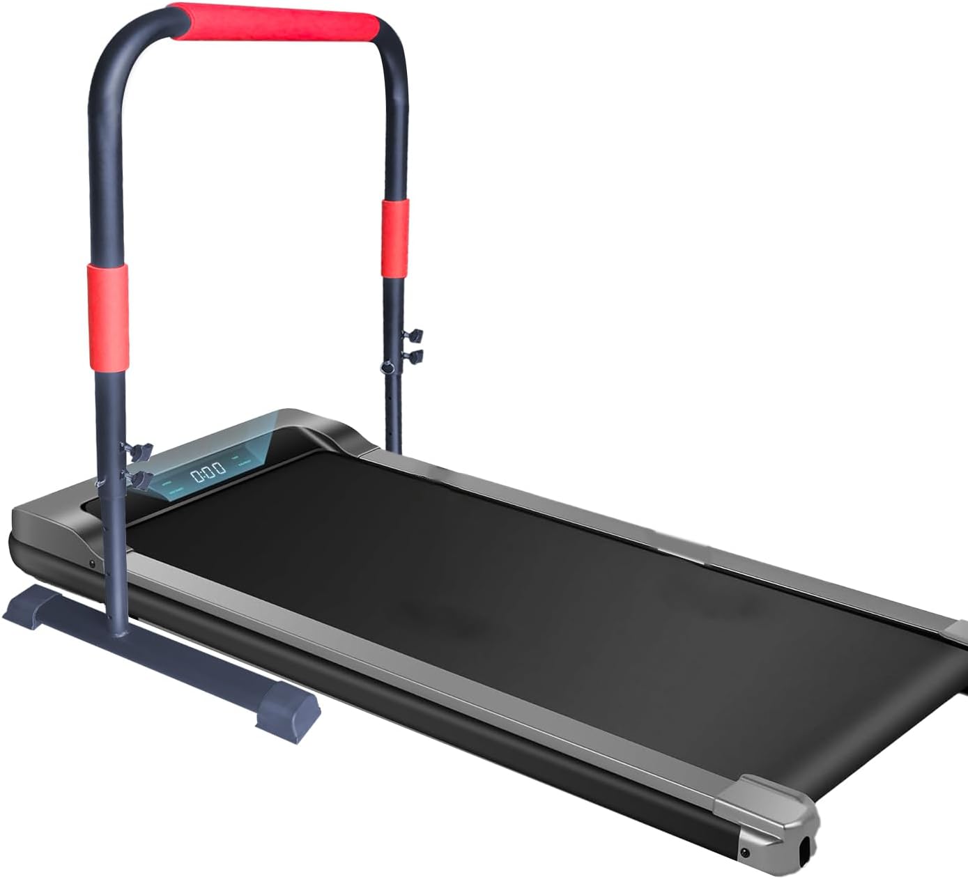 Adjustable Handle Bar for Walking Pad Only - Max Height 43", Compatible with 23" Walking Pad, Heavy-Duty Steel Frame w/Non-Slip Base