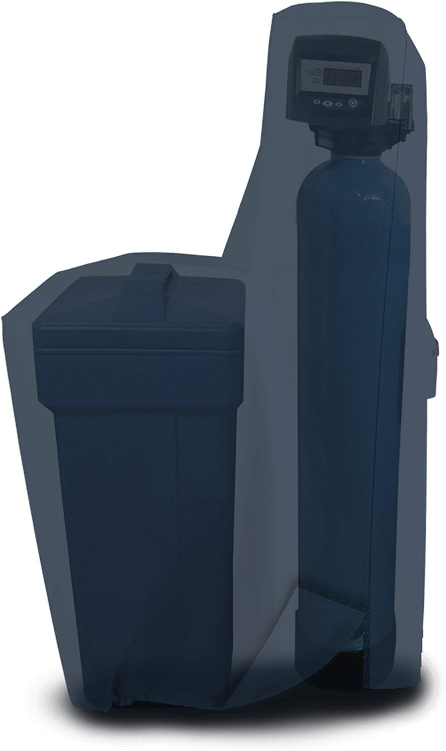 Covers & All Pokrowiec na zmiękczacz wody, 350 ml, wykonany z wodoodpornej, odpornej na promieniowanie UV i odpornej na rozdarcie tkaniny, z kieszeniami powietrznymi i dzielonym zamkiem błyskawicznym (140 cm wys. x 76 cm szer. x 40 cm gł., niebieski)