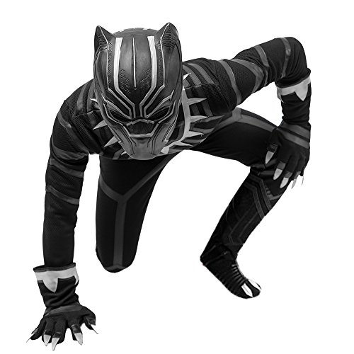 Black Panther Cosplay Costume Suit Hot Movie Outfit Costume Accessory Halloween Male XL