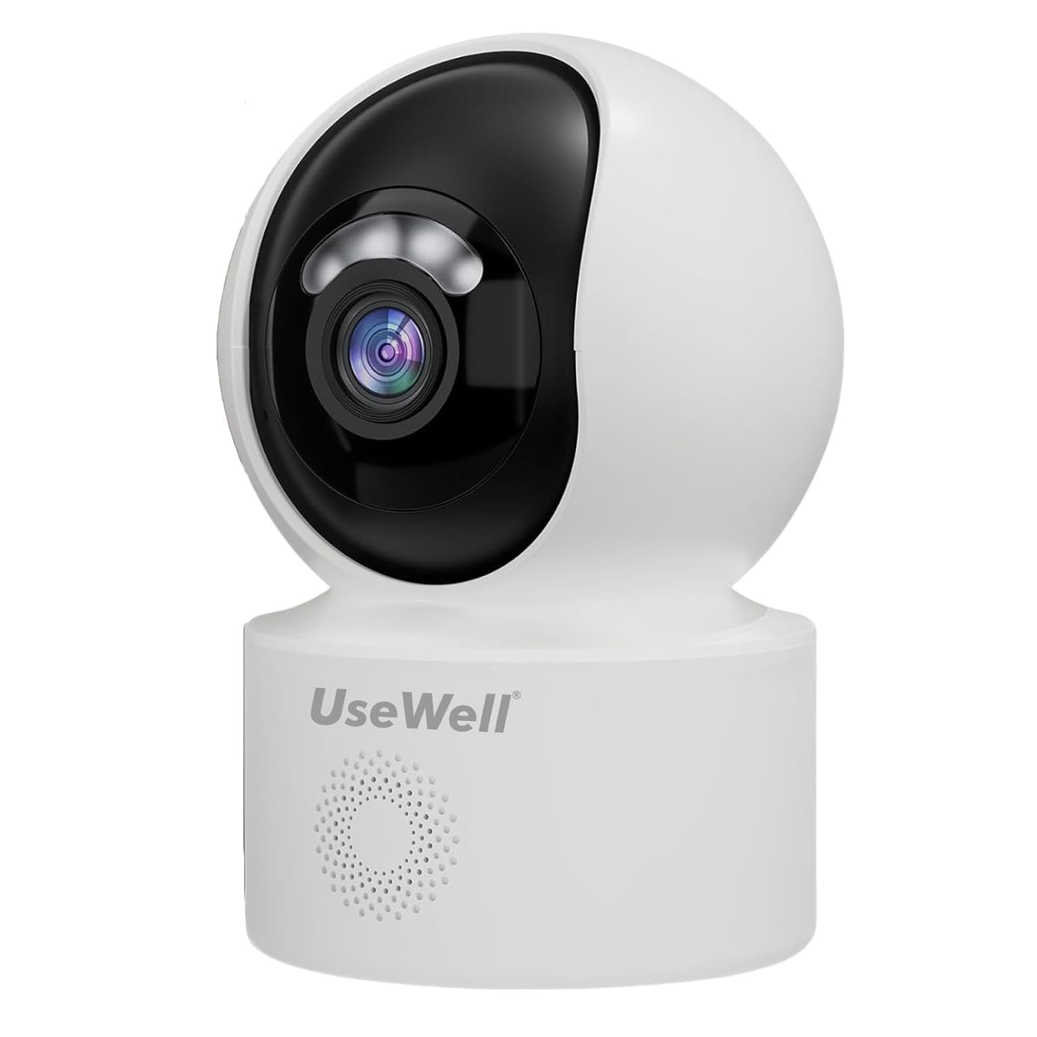 USEWELL 2MP Full HD Indoor WiFi CCTV Camera | Pan Tilt 360° View | Color Night Vision | Motion Detection | 2-Way Talk | Home & Office Security Camera | Supports SD Card for recoding