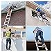 CHENWMZ Heavy Duty 19ft Aluminum Telescoping Ladder 150kg Capacity Foldable Extension Ladder for Rooftop RV Attic & Outdoor Use - Portable & Versatile Tool