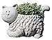Produktbild Desktop-Skulptur Tier Statue Katze Skulptur Blumentopf Handwerk Dekoration Outdoor Gartentier und Botanische Garten Dekoration Zubehör 23x24x48cm