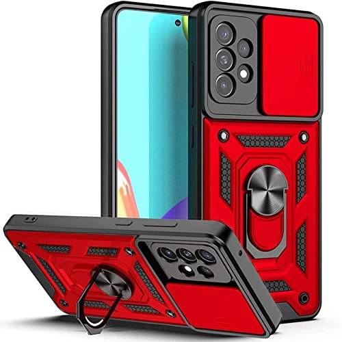 Coque Samsung S20 Ultra rouge avec cache caméra coulissant et protection antichoc intégrée Armor