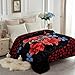 Heavy Korean Mink Fleece Blanket - 2 Ply Reversible 520GSM Silky Soft Plush Warm Blanket For Autumn Winter