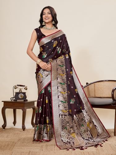 Leeli Peeri Designer paithani silk saree in soft silk – image 2