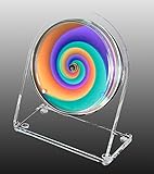 Acryl (Plexiglas) Rainbow Watch GmbH Petriplex Vertigo, Acryl Tisch- und Regal Uhr (Buffetuhr)