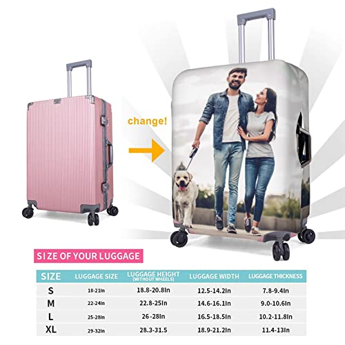 Custom Design Elastic Luggage Cover Personality Suitcase Cover for 18-32inch (XL, fit 29-32 Inch Luggage)4