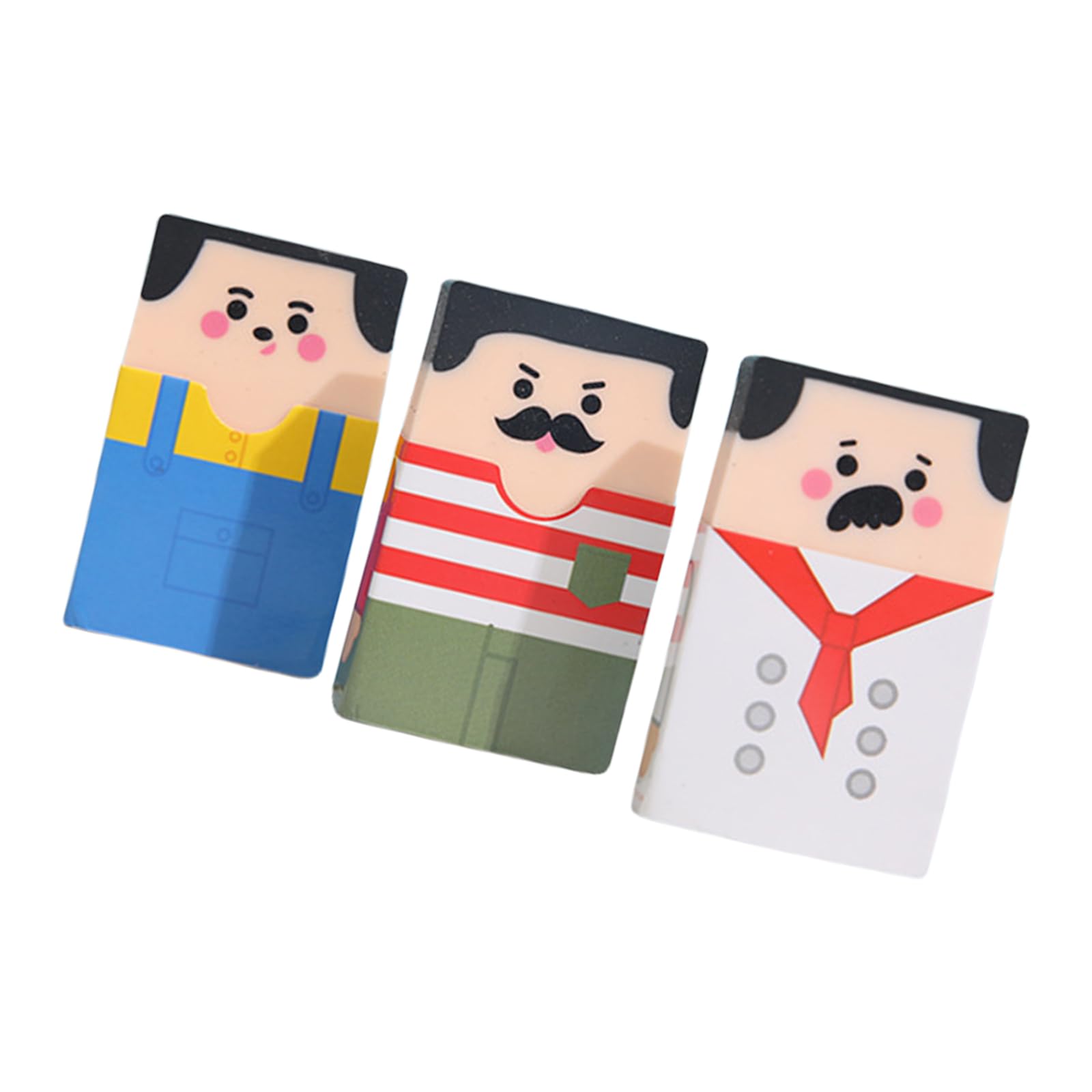 Balding Men Shape Erasers Large Art Eraser Cartoon Erasers Easy Erasing for Student Kid Writing Drawing Novelty Eraser