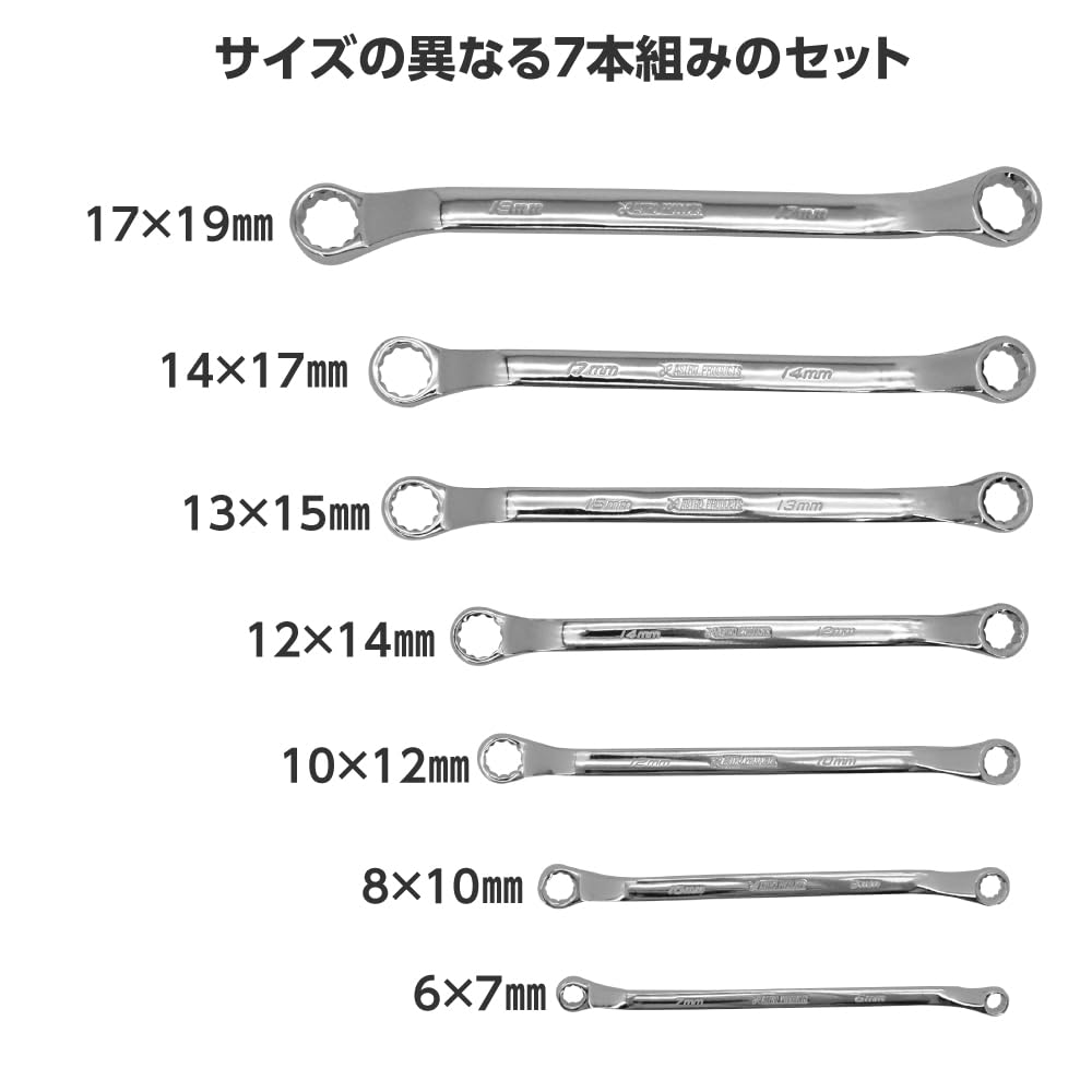 Amazon.co.jp: アストロプロダクツ メガネレンチセット ミリ (7本組