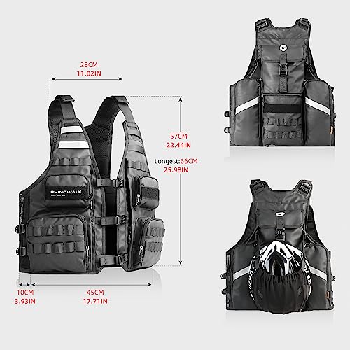 Image of Rhinowalk Fishing Photography Vest with Multi Pockets Outdoor Jackets for Hunting, Hiking, Climbing, Traveling