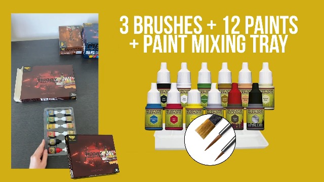 The Army Painter Kit Hobby - Set Pittura Per Modellismo - 10 Colori Acrilici, Pennelli, Colla E Strumenti