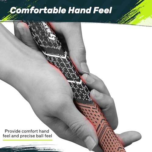 Saplize Cross Cord Golf Grips 13 Pack, Innovative Anti-slip Design, Choose from 13 Grips or 13 Grips with All Kits, 2 Sizes 5 Colors Options, Hybrid Golf Club Grips, CL09 Series - Image 4