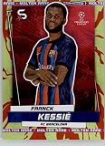 2022-23 Topps UEFA Superstars Molten Rare #50 Franck Kessie FC Barcelona Official UCL Soccer Trading Card in Raw (NM or Better) Condition