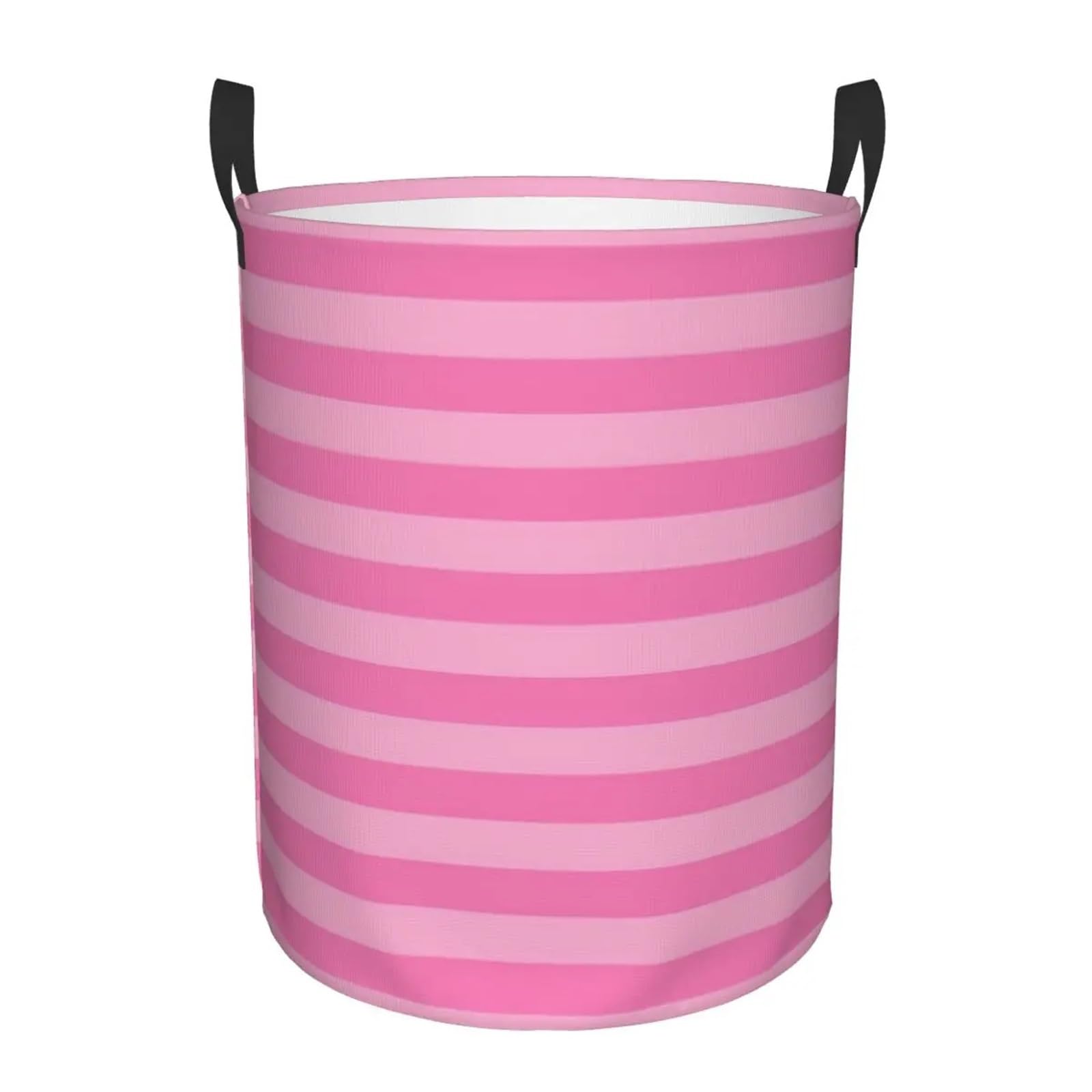 Fabric laundry hamper Household Fabric Dirty Cloth Basket Storage Bucket Stripe Home Folding Laundry for Family(Color7,L)