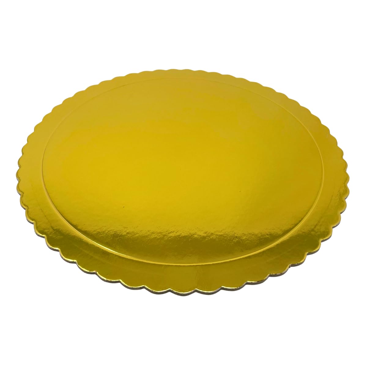 Decoraciondulce 10 x Discos/Bases Extrafuertes de 30cm X 3 Mm. Altura para pasteles (Oro)