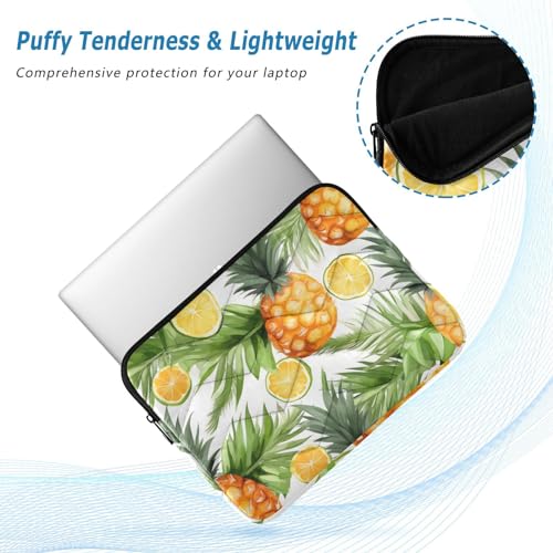 Funda para portátil de 13-14 pulgadas con diseño de hojas de limón miniatura 5
