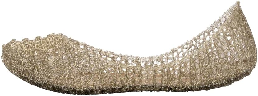 mini melissa Campana Papel Flats for Kids - Comfortable & Cute Closed-Toe Jelly Flat Shoes with Interwoven Cut-Out Design for Girls