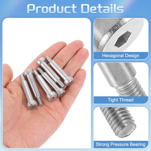 Pernos de hombro de 8mm inoxidables M6 para pasadores de guía en moldes 5