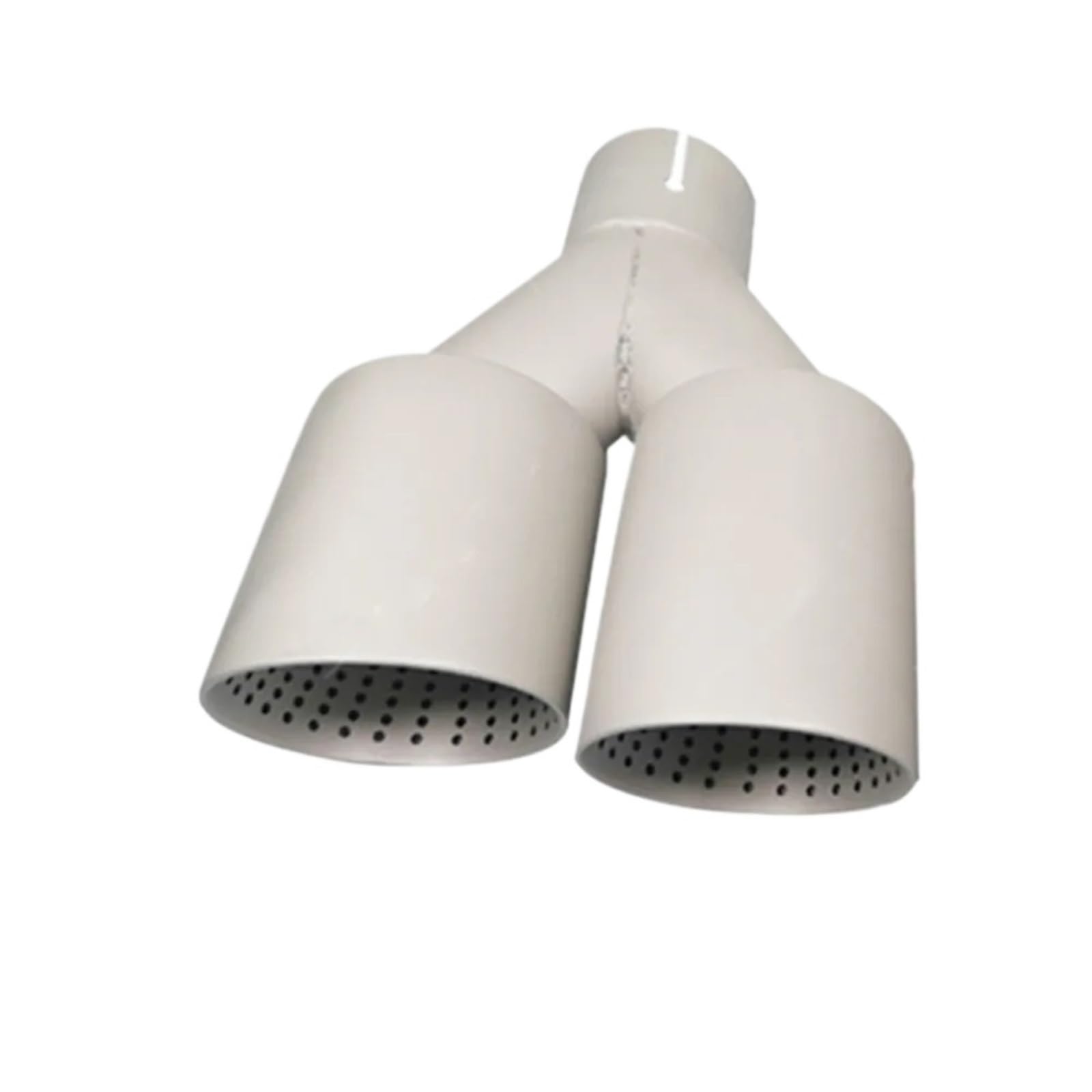 1 Pieza Silenciador Acero Inoxidable Mate Doble Para Coche, Escape Universal, Boquilla 60 Mm Y 63 sistema escape Tubo de Escape(Left In60-Out101mm)