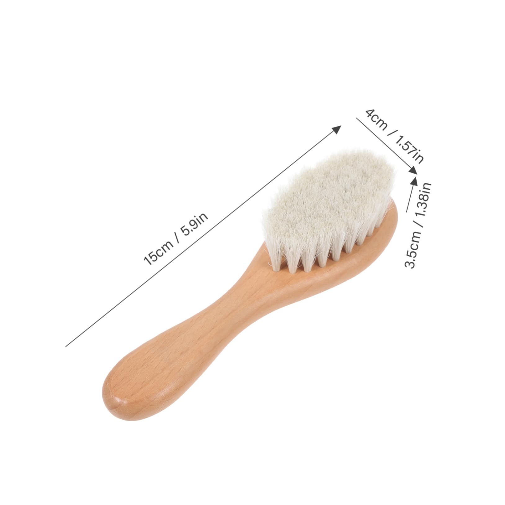 HAPINARY Infant Hair Brush Set Baby Comb and Brush Set Wooden Comb for Gentle Scalping Long-lasting