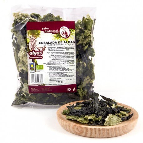 Algas para ensalada 100 gr (alga nori, wakame, lechuga de mar)