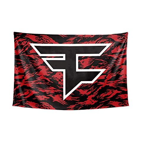YAOUFBZ CSGO Counter-Strike FAZE E-sports Team Fans Support Banner Peripheral Decorative Background Cloth Poster Tapecloth Blanket Cover