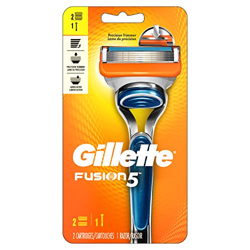 Gillette Fusion5 Men's Razor, Handle & 2 Blade Refills