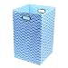 Modern Littles SKYLAUN101 Sky Zig Zag Folding Laundry Basket Blue