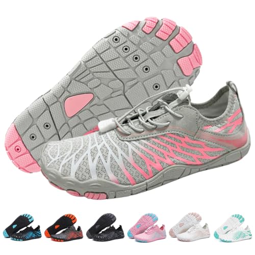 Image of ELETON Barefoot Shoes Women Men Footwear, Wide Toe Box Hiking Zero Drop Non-Slip Quick-Dry River Boat Pool Beach Water Shoes, Lightweight Swimming Running Walking Sneakers Unisex