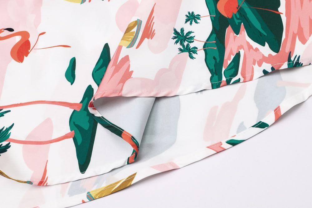 Cromoncent Matching Hawaiian Outfits for Family, Dad and Son Matching Luau Beach Tropical Shirts Mommy Daughter Tropical Sets - Image 7