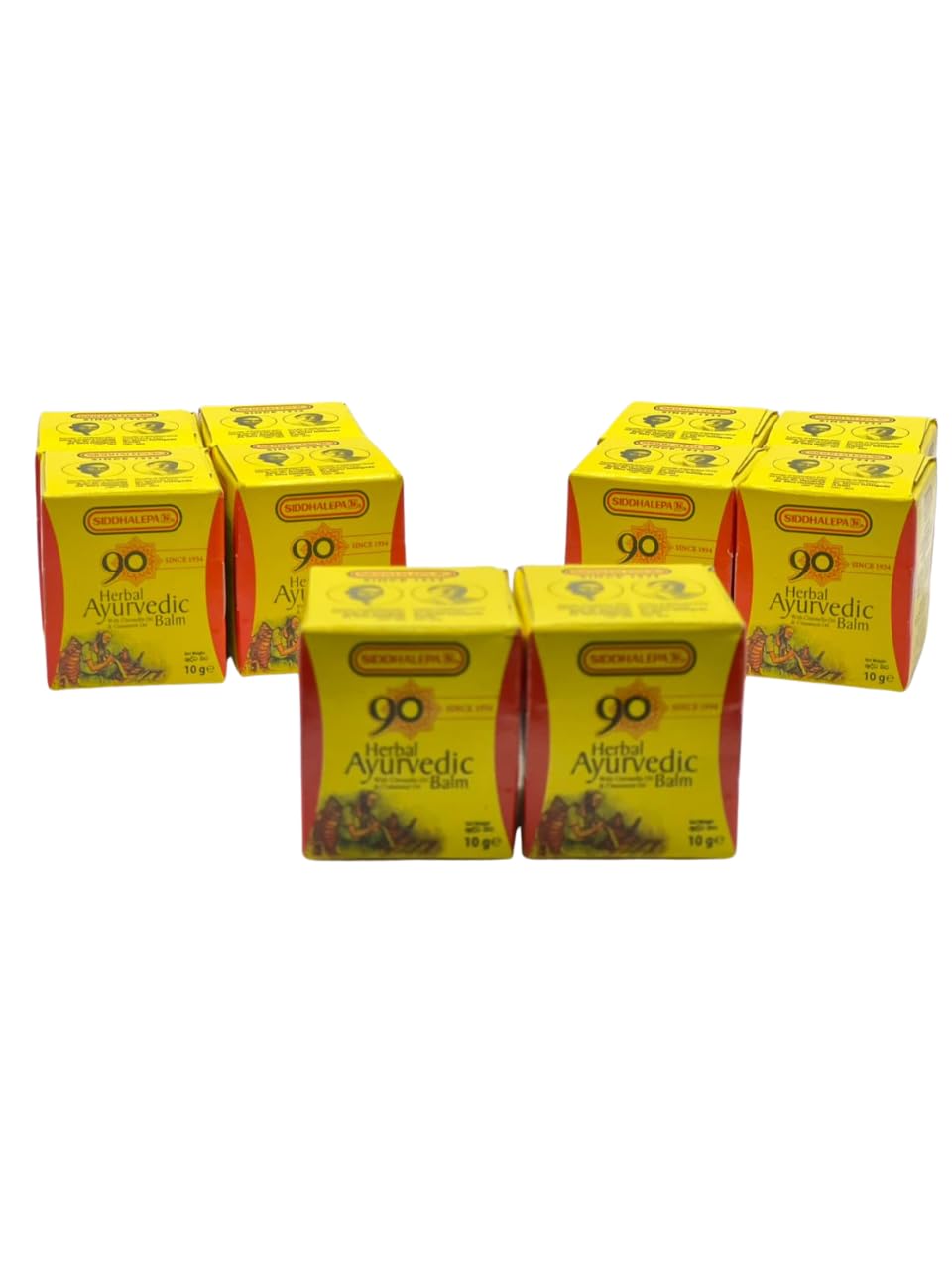Siddhalepa® Ayurvedic Herbal Balm (10g x 10pcs)